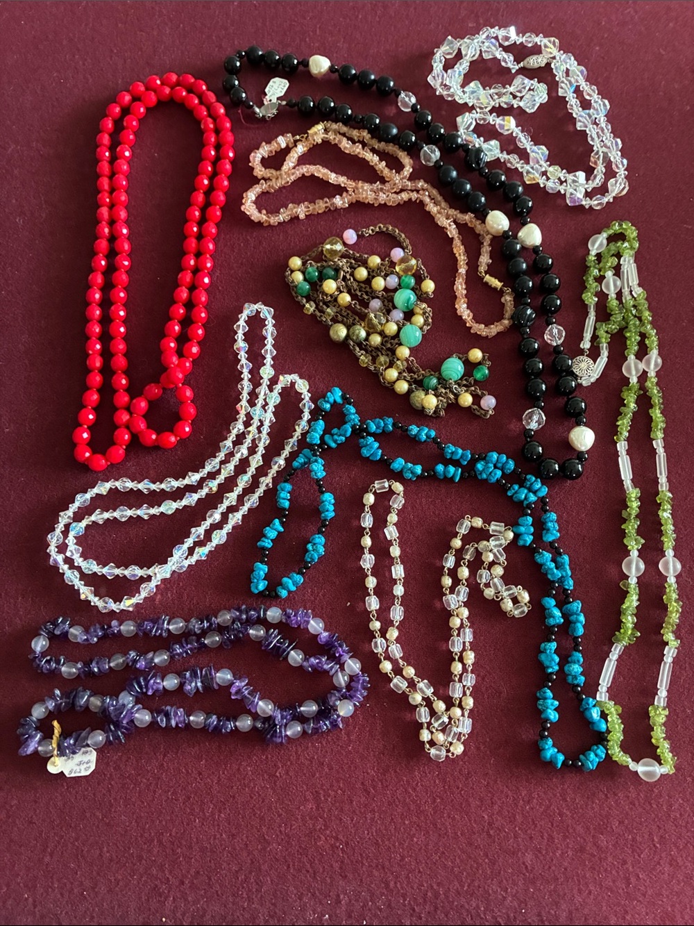 Assorted Women’s Gemstones and Beaded Necklace Set - Multicolor